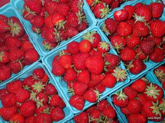 strawberries for the market